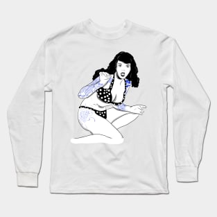 Bettie at the Beach Long Sleeve T-Shirt